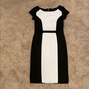 Black and white dress